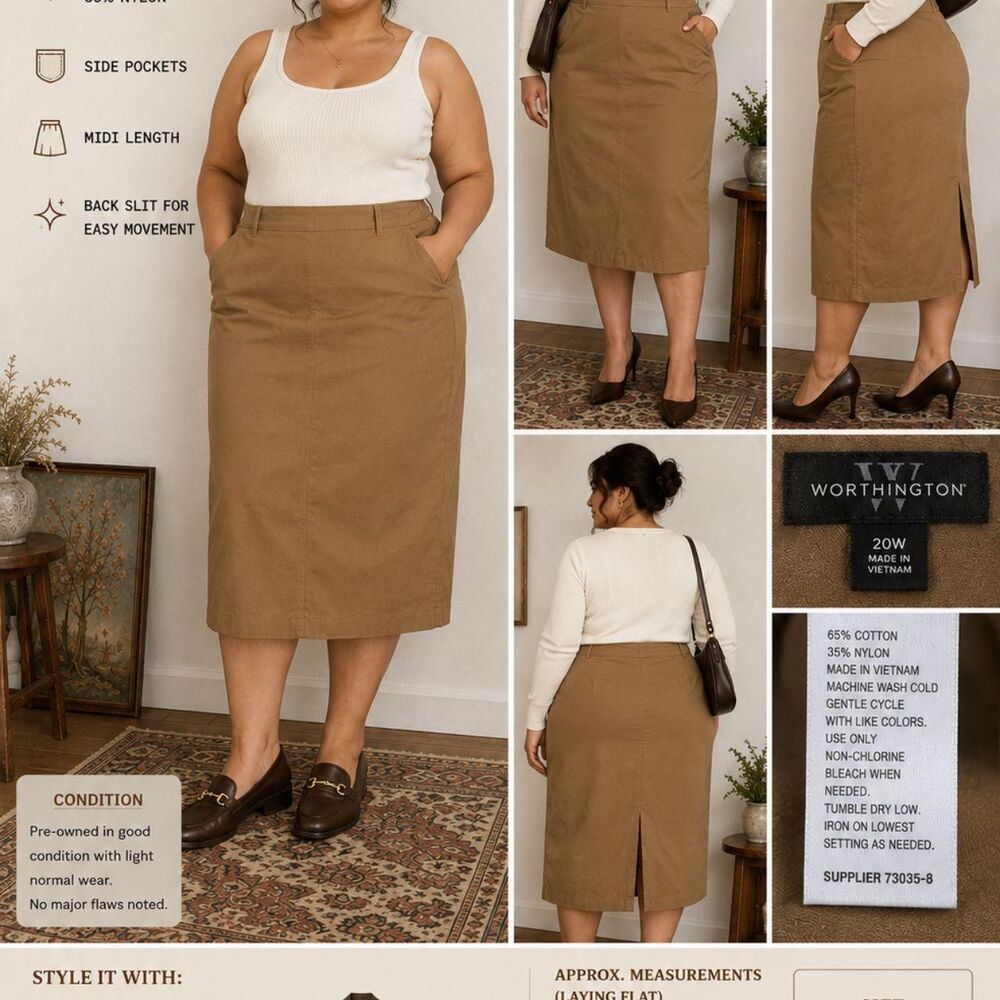 Worthington Women's Tan Skirt